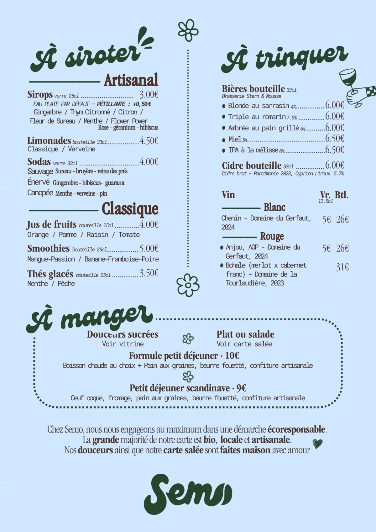 Menu SEMO