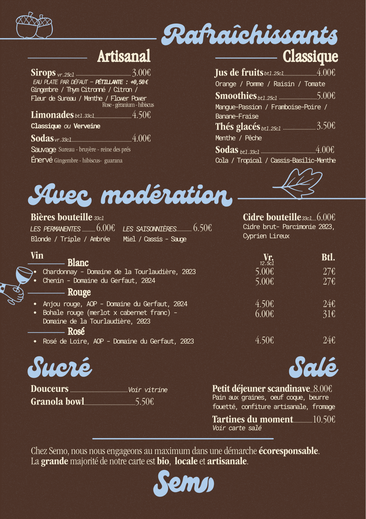 Menu SEMO