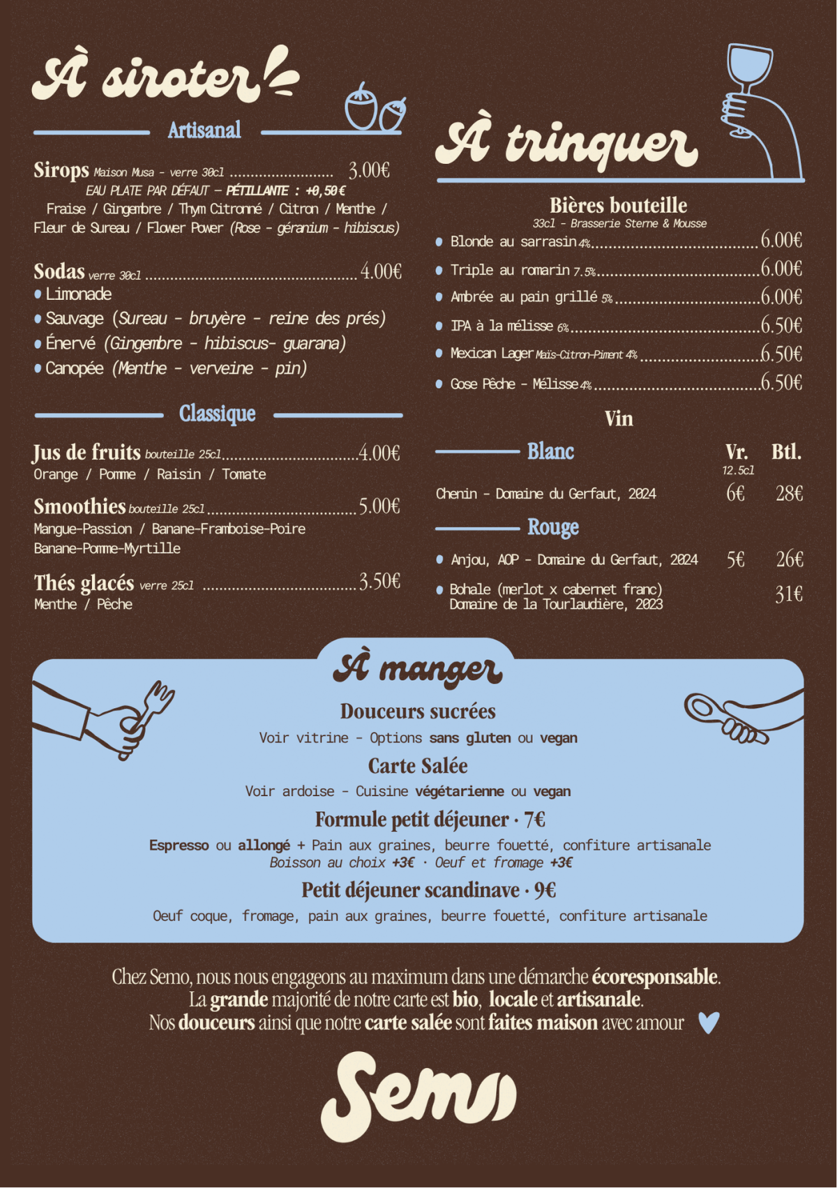 Menu SEMO